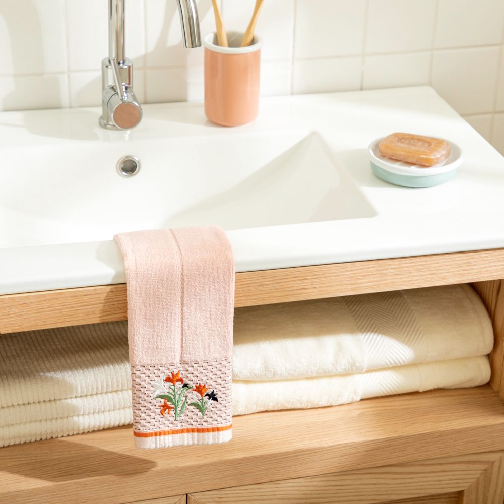 Toalla de mano algodón bordado 30x45 cm