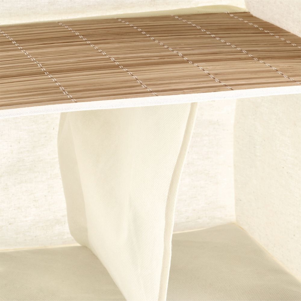 Organizador Bambú - algodón 30x30x84 cm