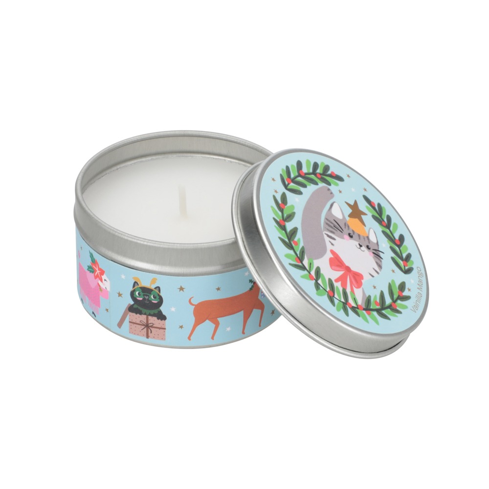 Vela de navidad vainilla mango 6.5x4 cm