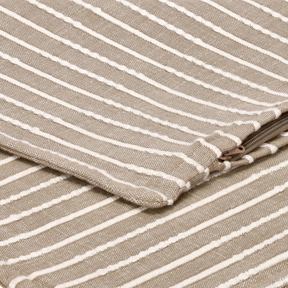 Funda de cojín algodón hilado lineas 45x45 cm