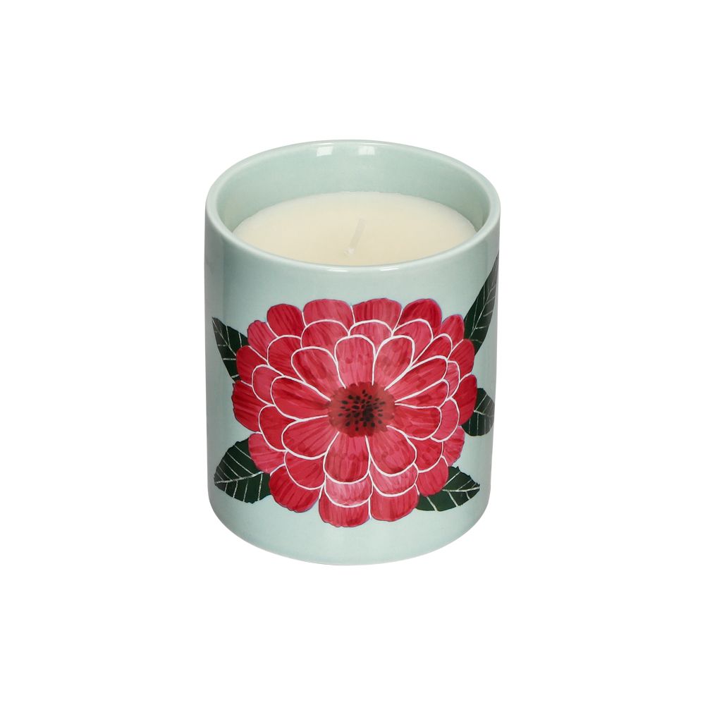 Vela aromática frutos rojos con envase de cerámica