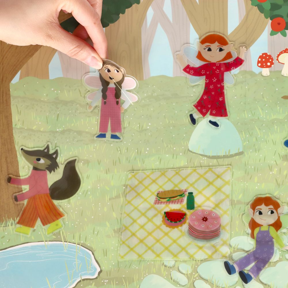 Set de escenario “Bosque Mágico” con adhesivos removibles