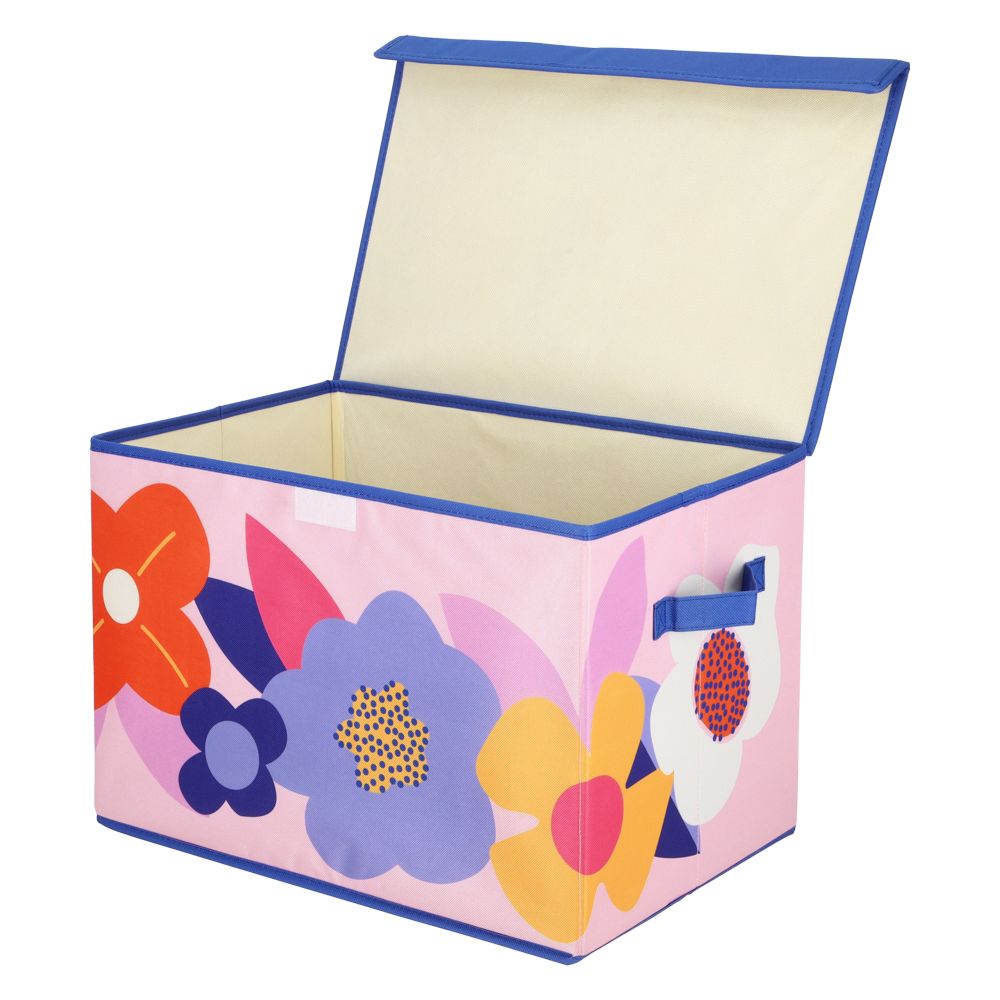 Organizador de tela tipo baúl 45x30x30 cm