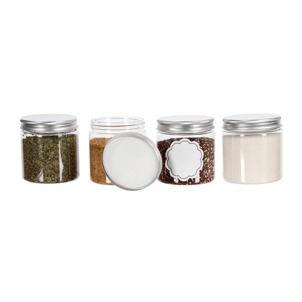 Set de 4 canisters PET 250 ml