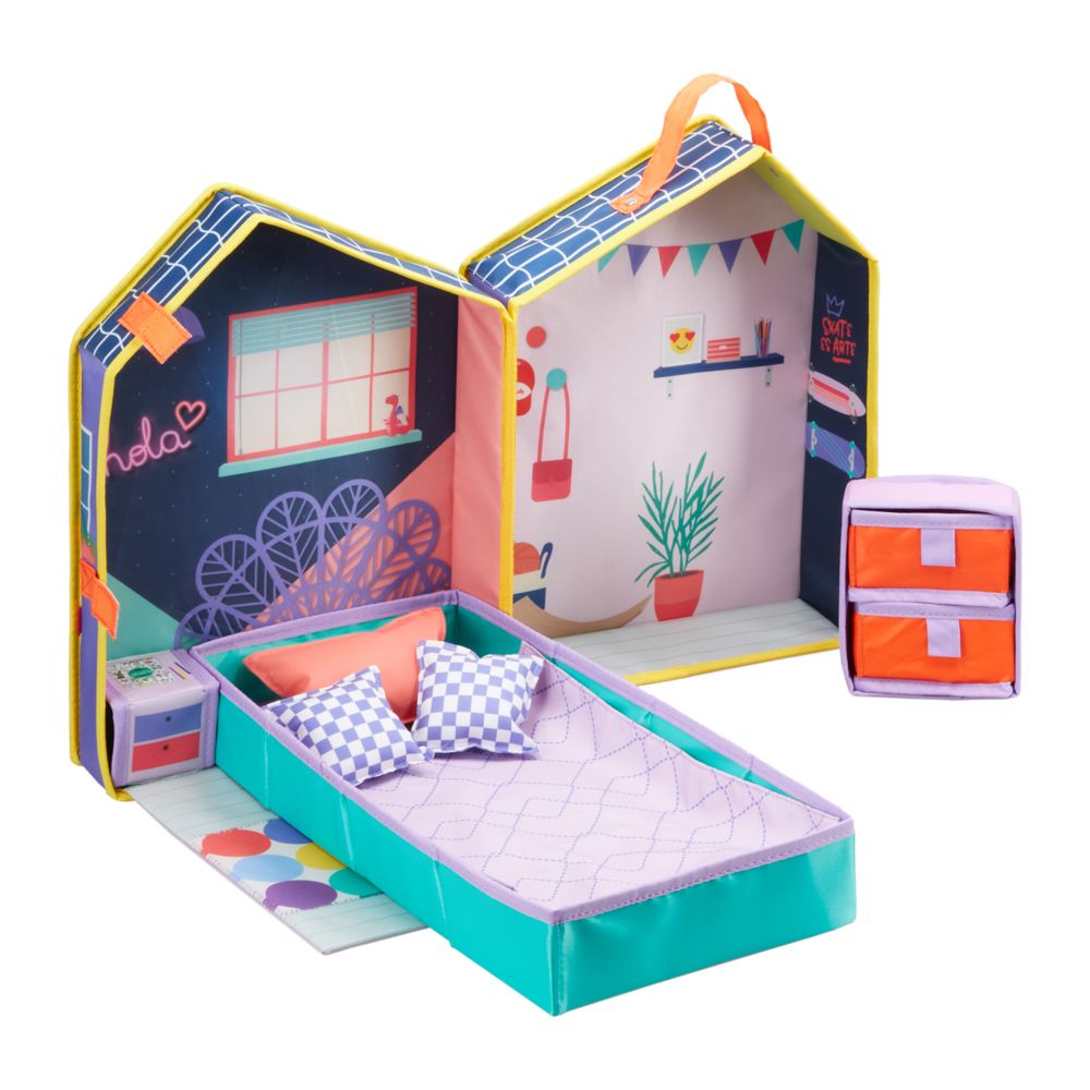 Dormitorio plegable para jugar 28x18x40 cm