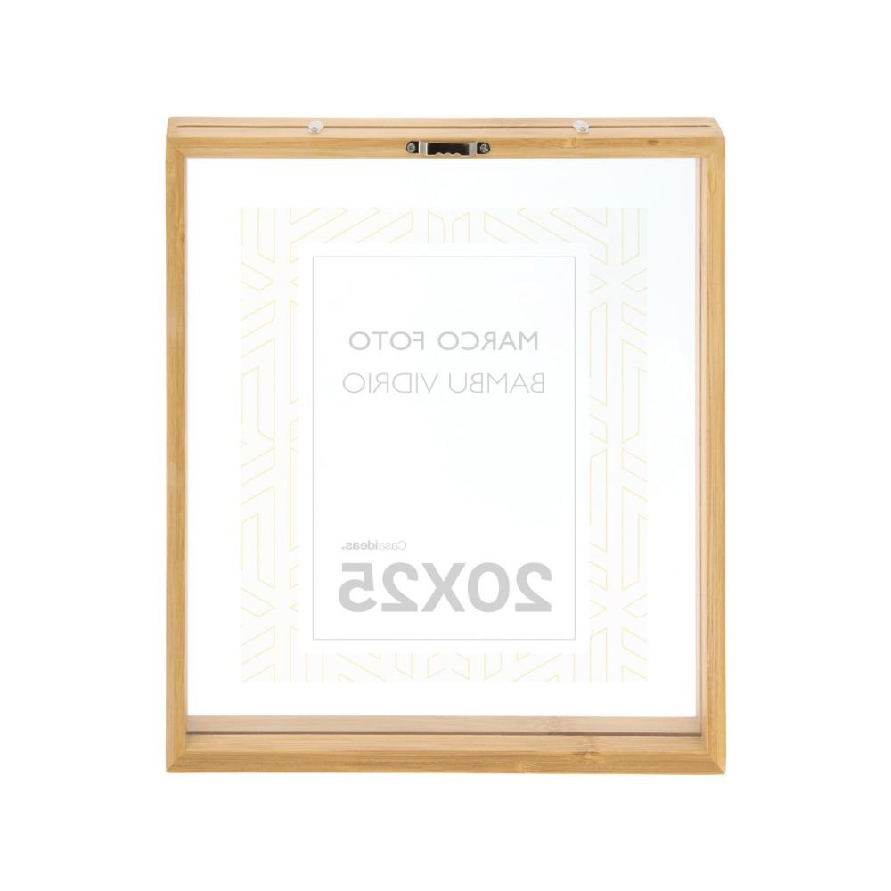 Portarretrato Bambú Doble Vidrio 28x4x33 cm