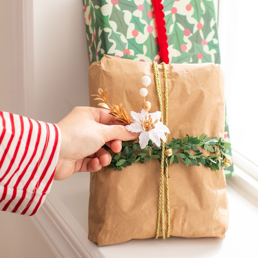 Set de 3 ramos navidad decorativos pequeños