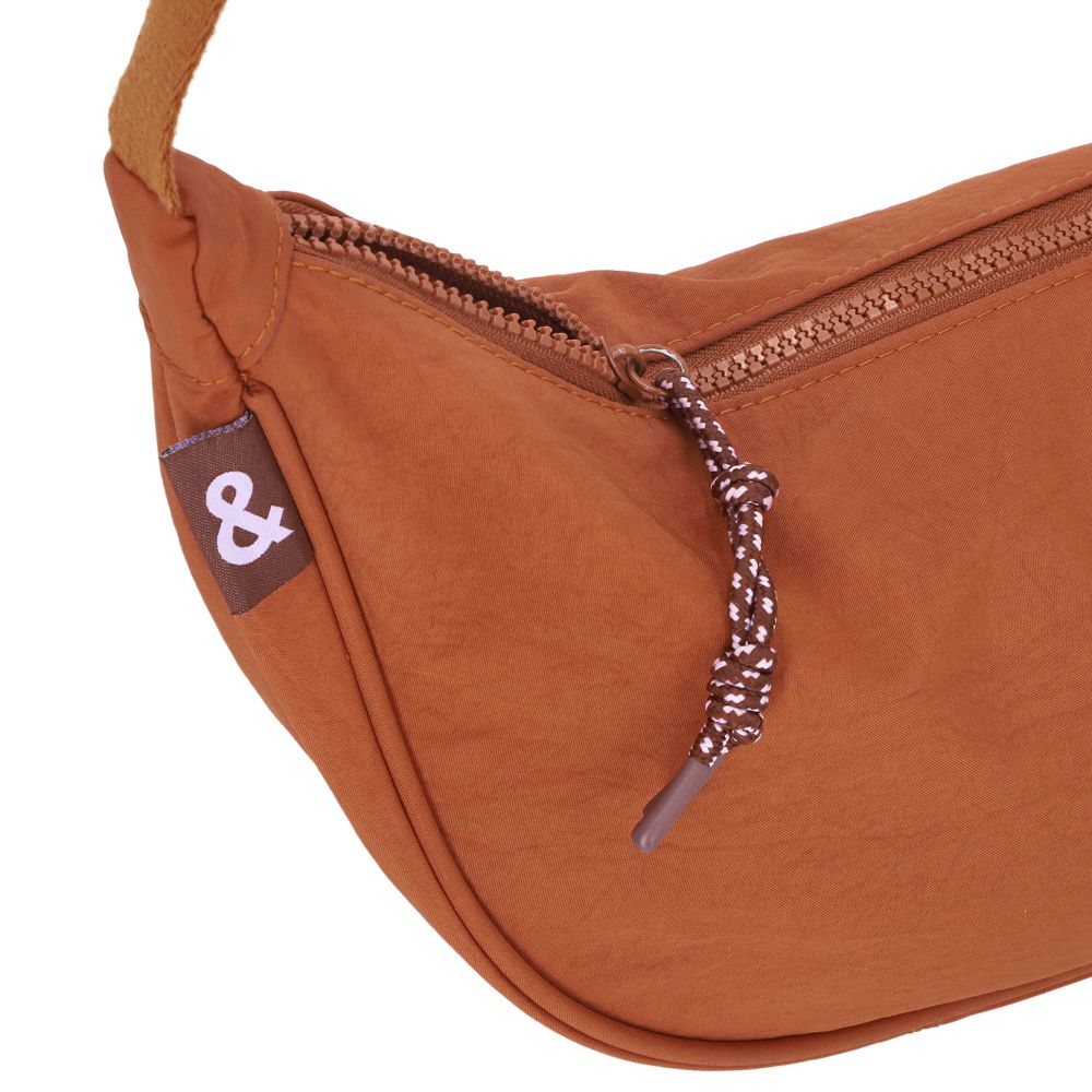 Bolso luna con cierre 34.5x9.5x16 cm