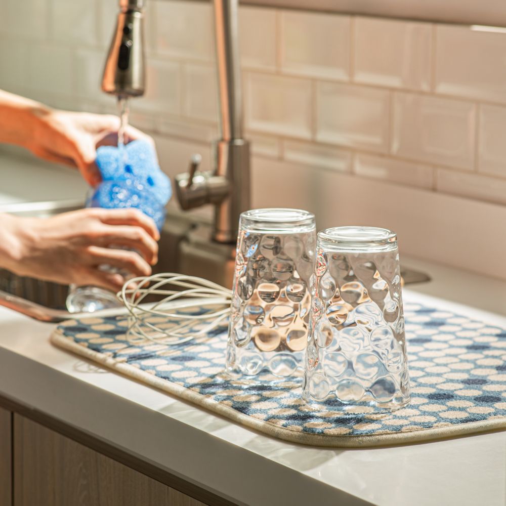 Paño tapete seca vasos con diseño 38x50 cm