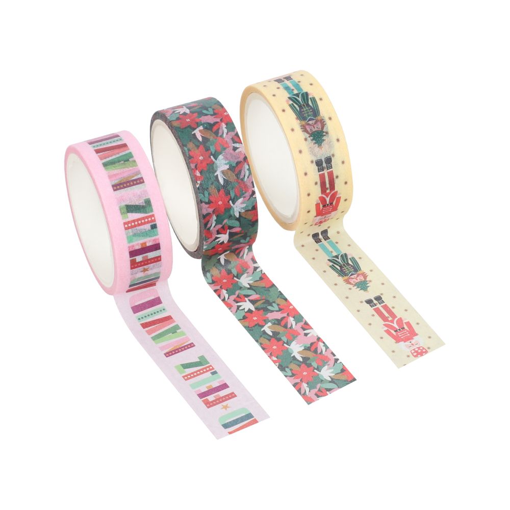 Set de 3 washi tapes navideños