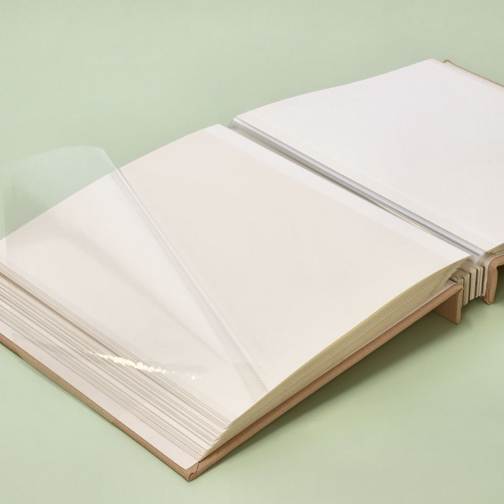 Álbum de fotos con tapa de tela y páginas adhesivas 35 hojas