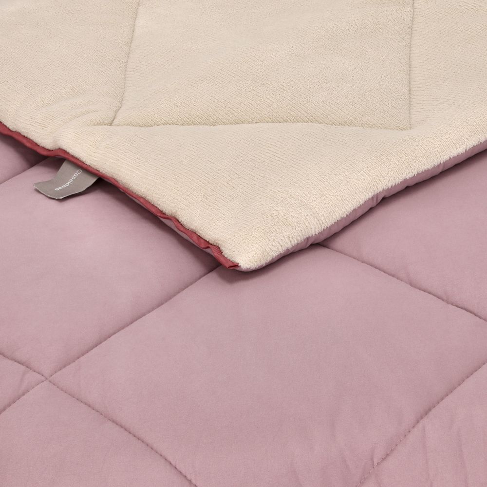 Cobertor de microfibra y polar coral Queen