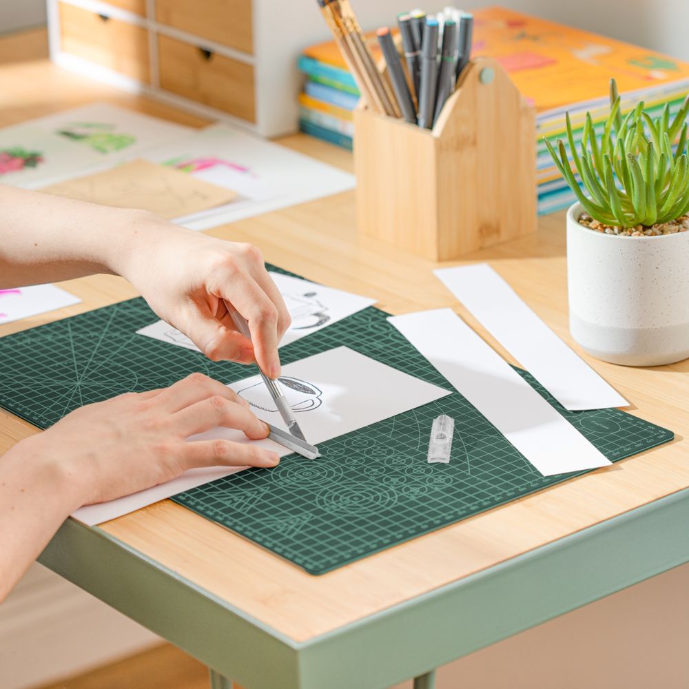 Plantilla de corte con cortador 45x30 cm