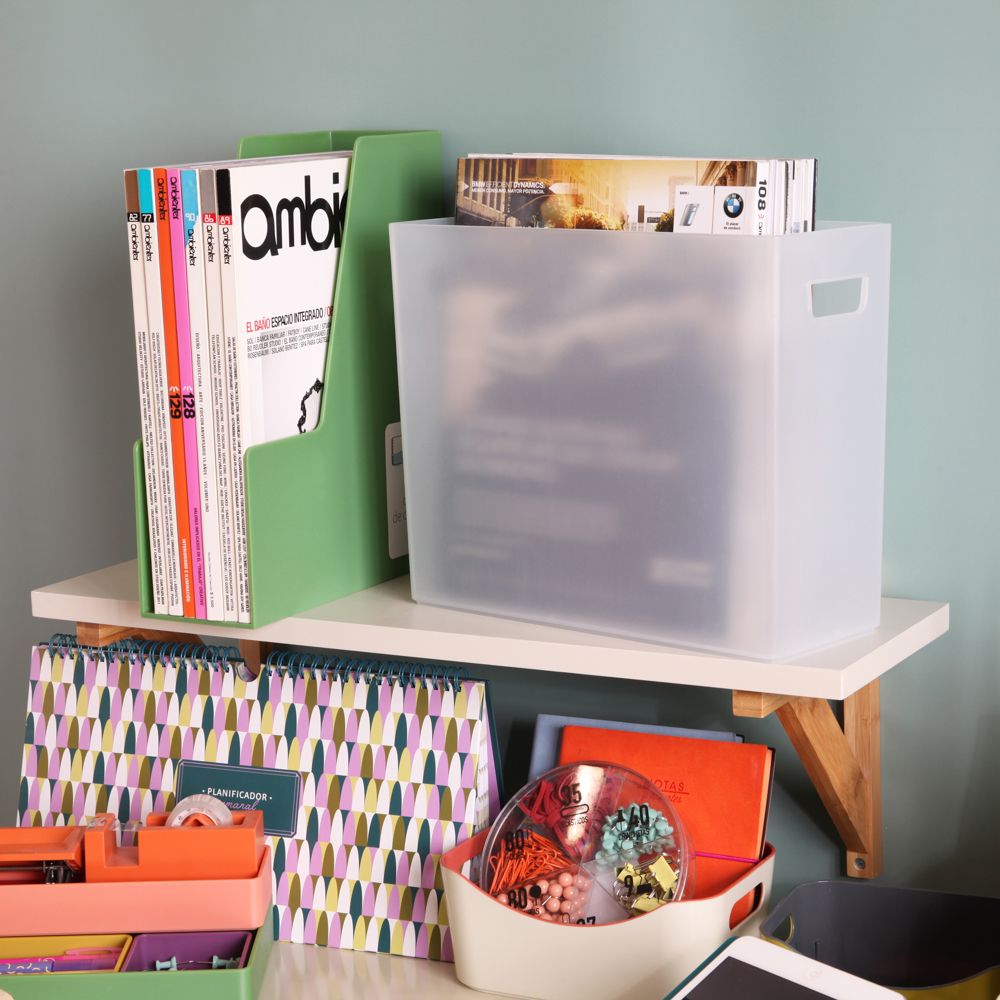 Organizador documentos de plástico 12x31x25 cm