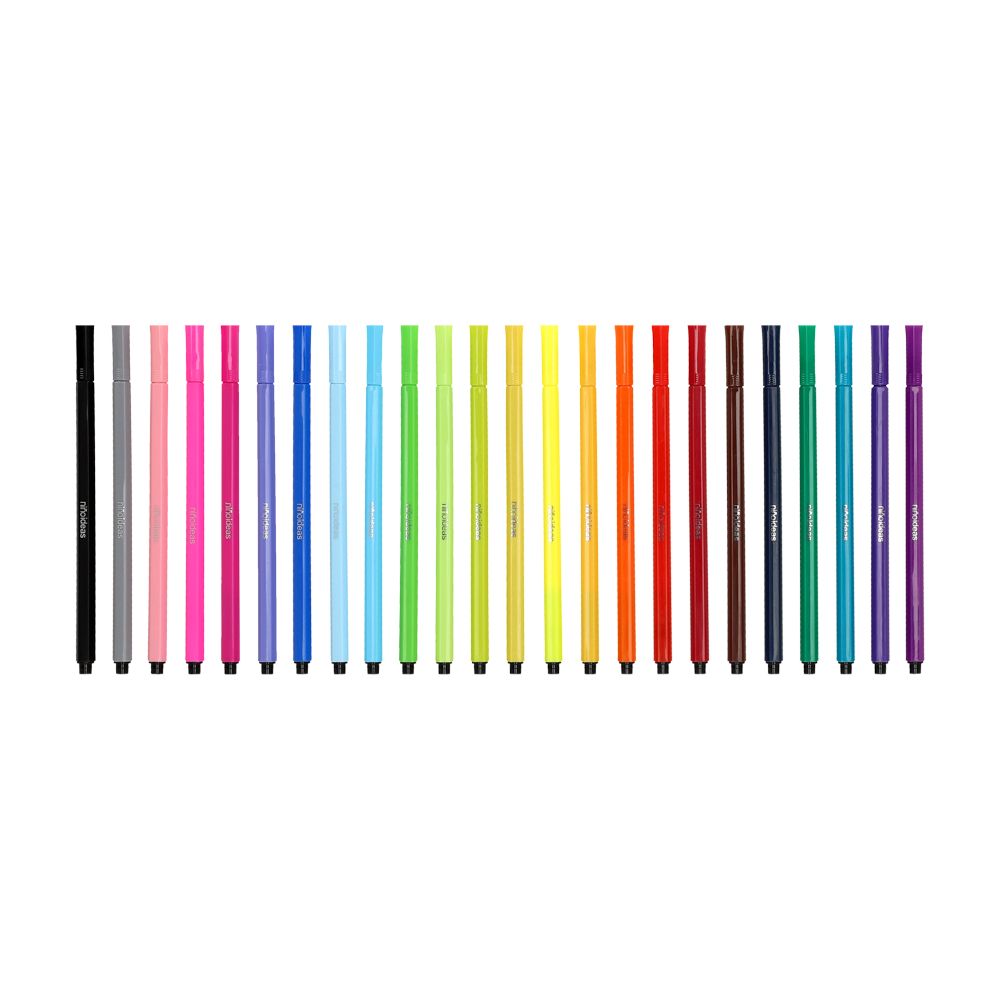 Set 24 Marcadores Punta Redonda.