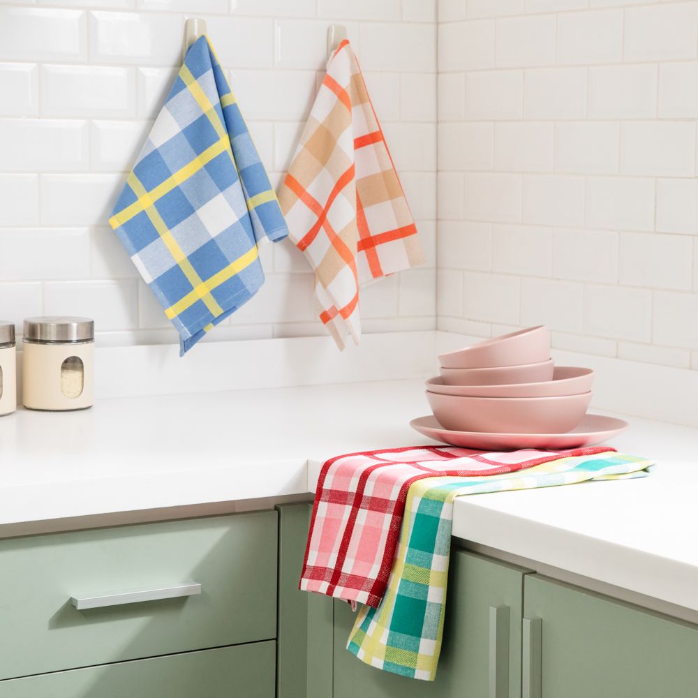 Set 4 paños de cocina algodón 40x60 cm