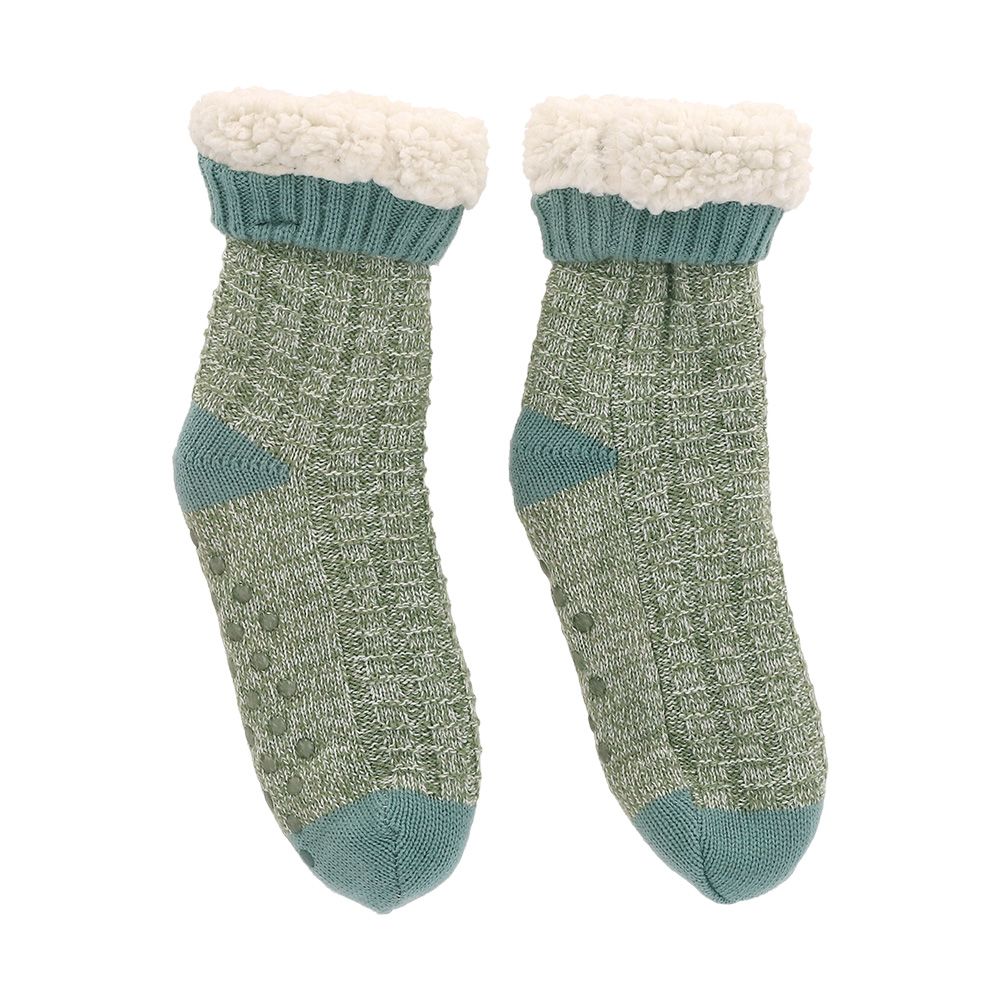 Calceta tejida sherpa con diseño G