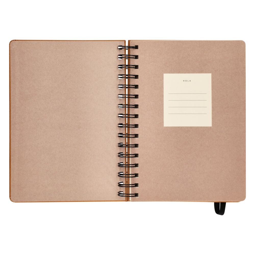 Libreta forrada con PU 120 hojas con cuadros