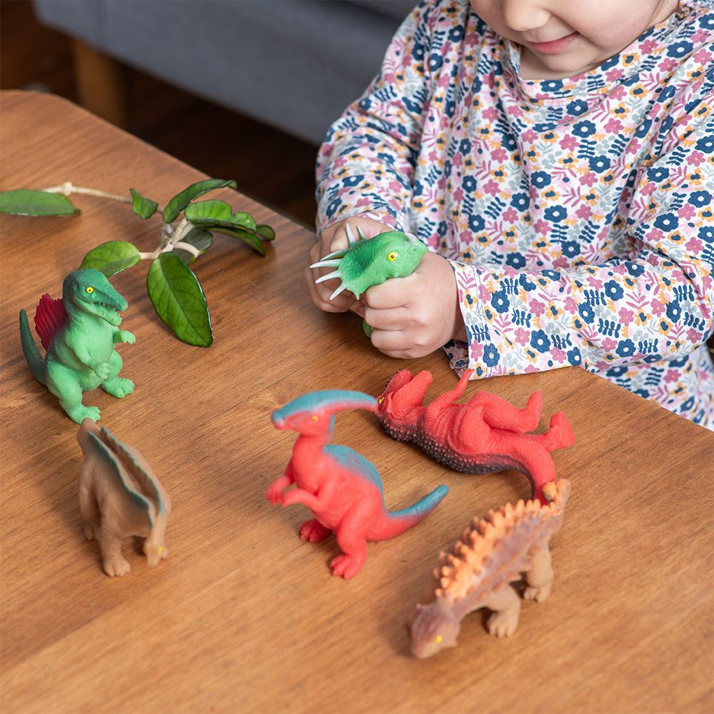 Set Dino apretable 8.6x6x11.5 cm