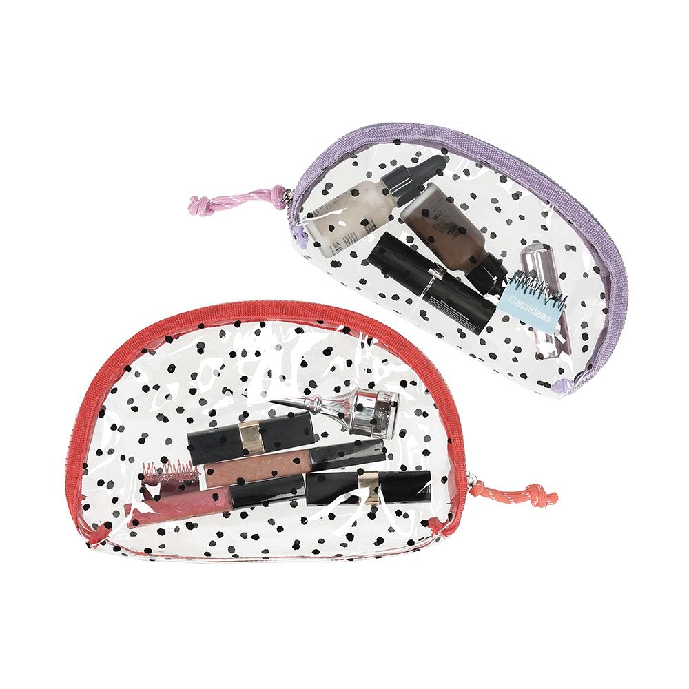 Set de 2 Cosmetiqueras transparentes