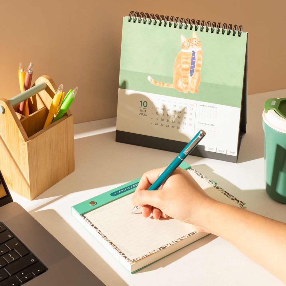 Planificador diario con lápiz 20x14 cm