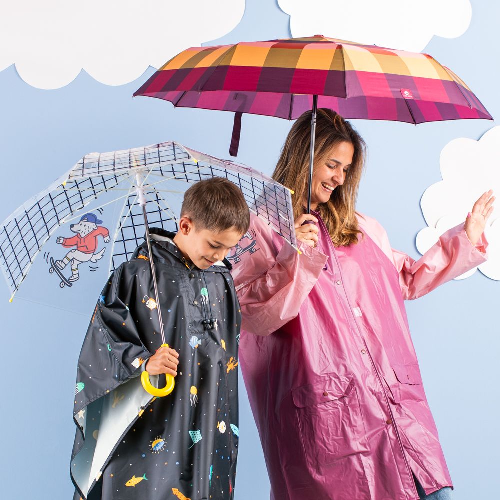 Impermeable infantil tipo poncho talla 6-9