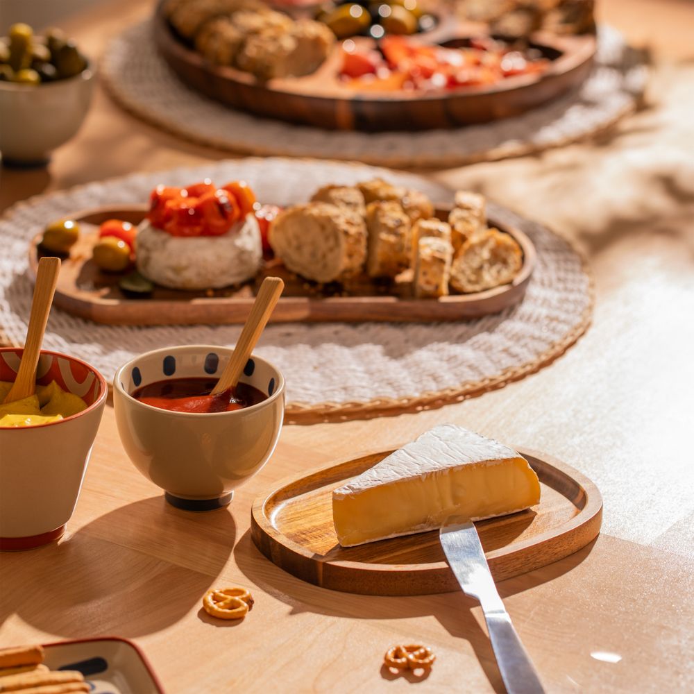Set de 2 Platos ovalados de madera