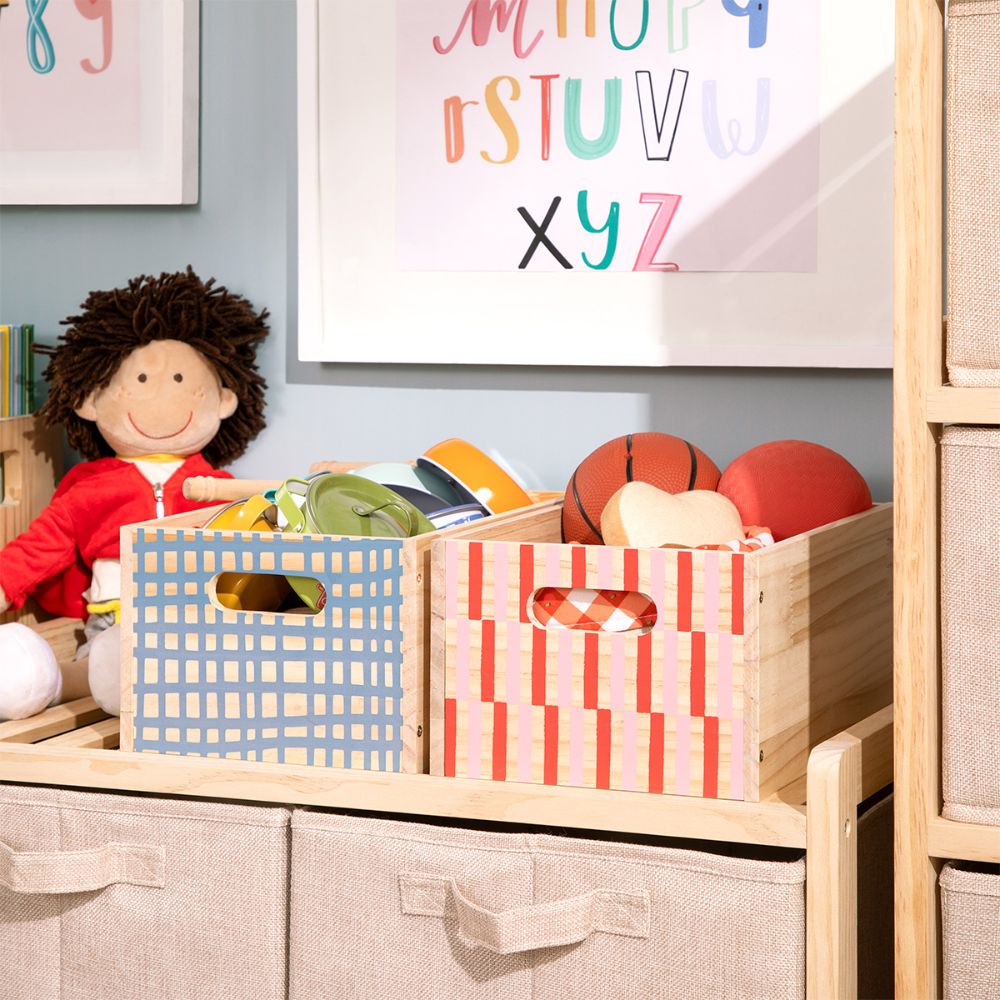 Caja Madera Estampada 20x28x14 cm