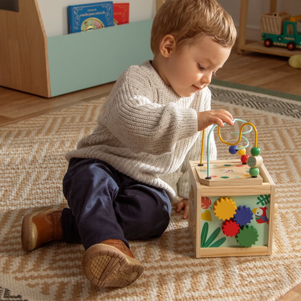 Laberinto de madera didáctico