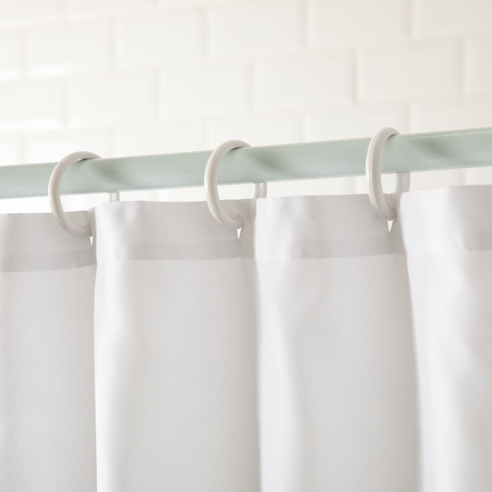 Set 12 ganchos de plástico para cortina de baño