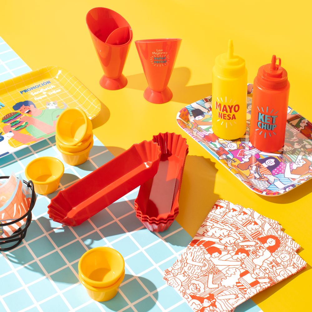 Set de 24 servilletas de papel rectangulares