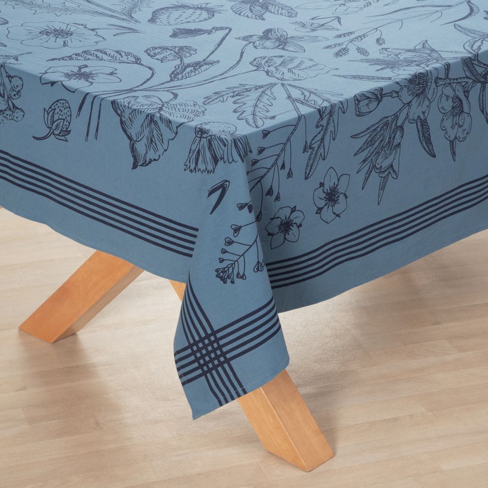 Mantel de algodón con diseño estampado