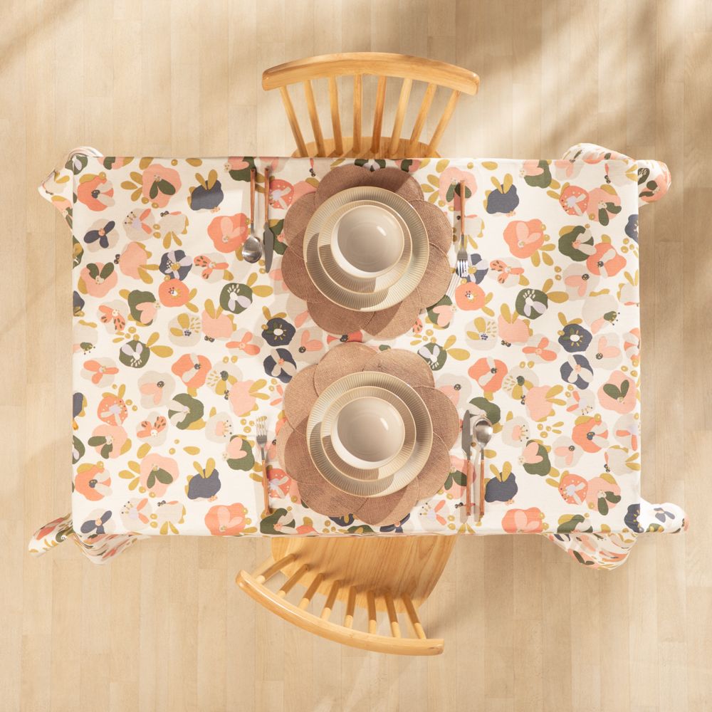 Mantel estampado 150x150 cm