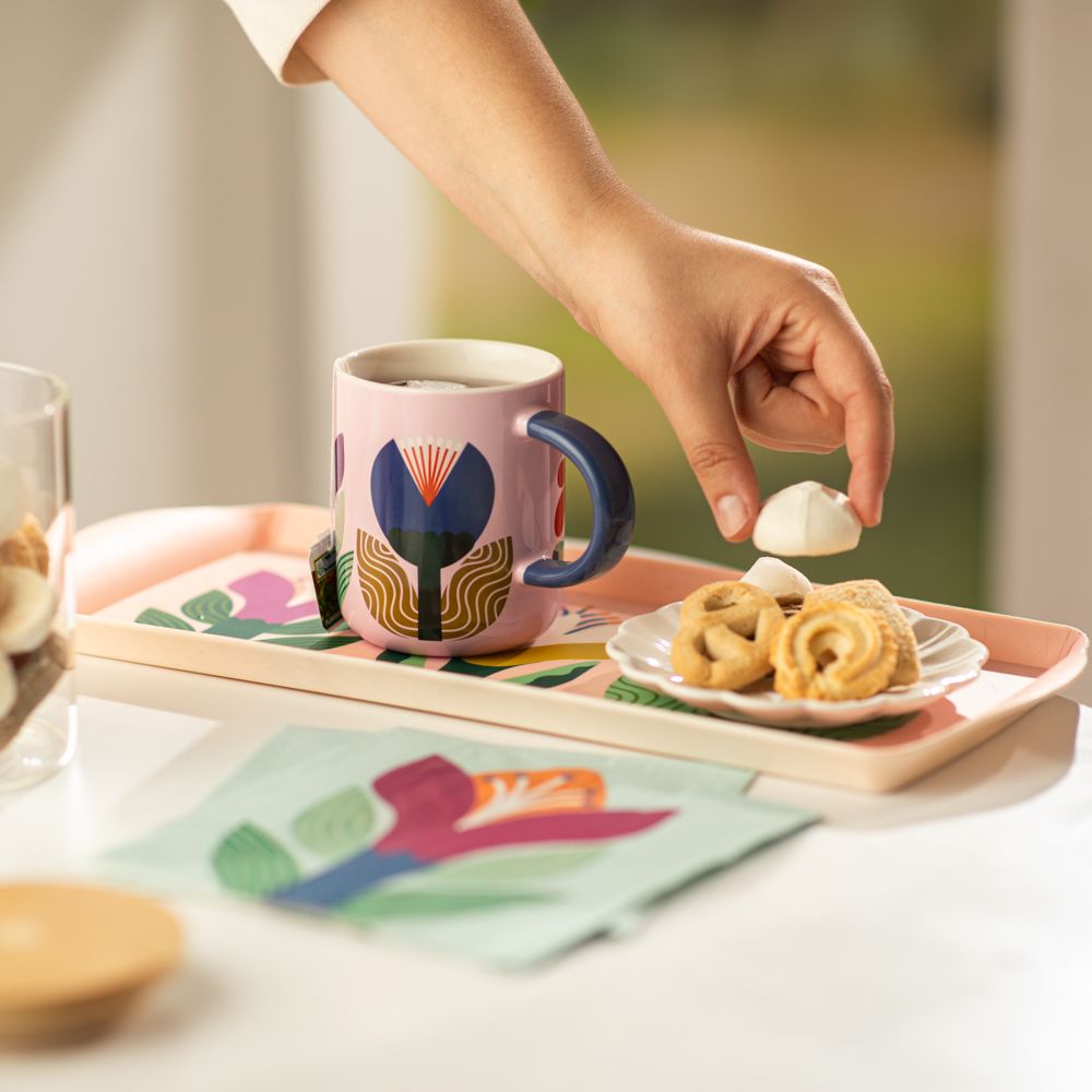 Taza de porcelana con diseño 340 ml