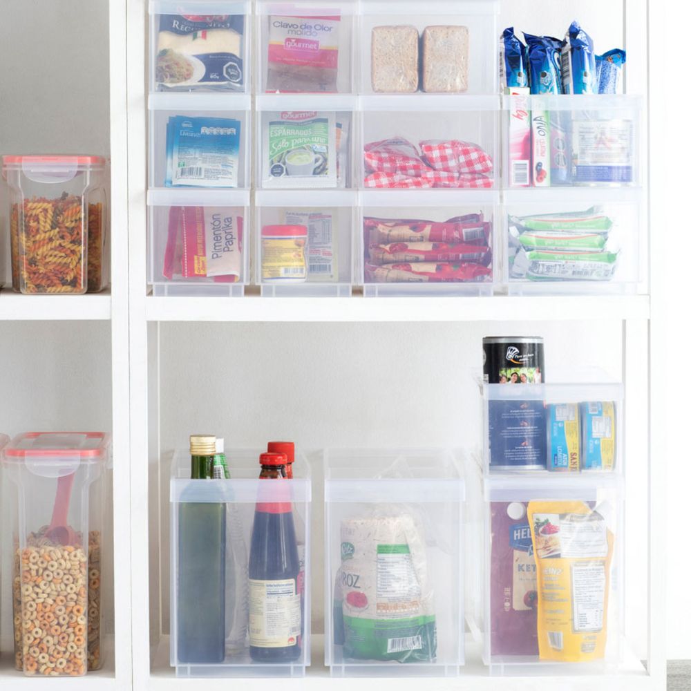 Caja plástico Para Despensa 12x30.5x12.7 cm