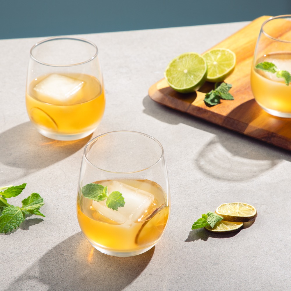 Set 4 Vasos Vidrio Agua 350 ml