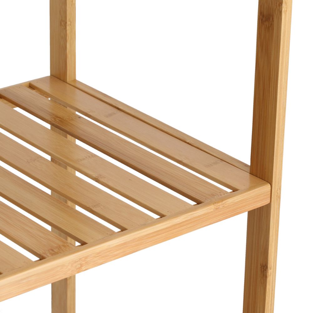 Repisa MDF y Madera Bambú Baja 3 Bandejas 33x34x80 cm