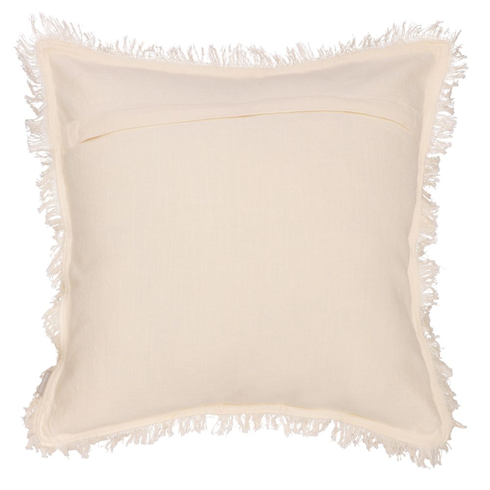 Funda de cojín algodón lino 45x45 cm