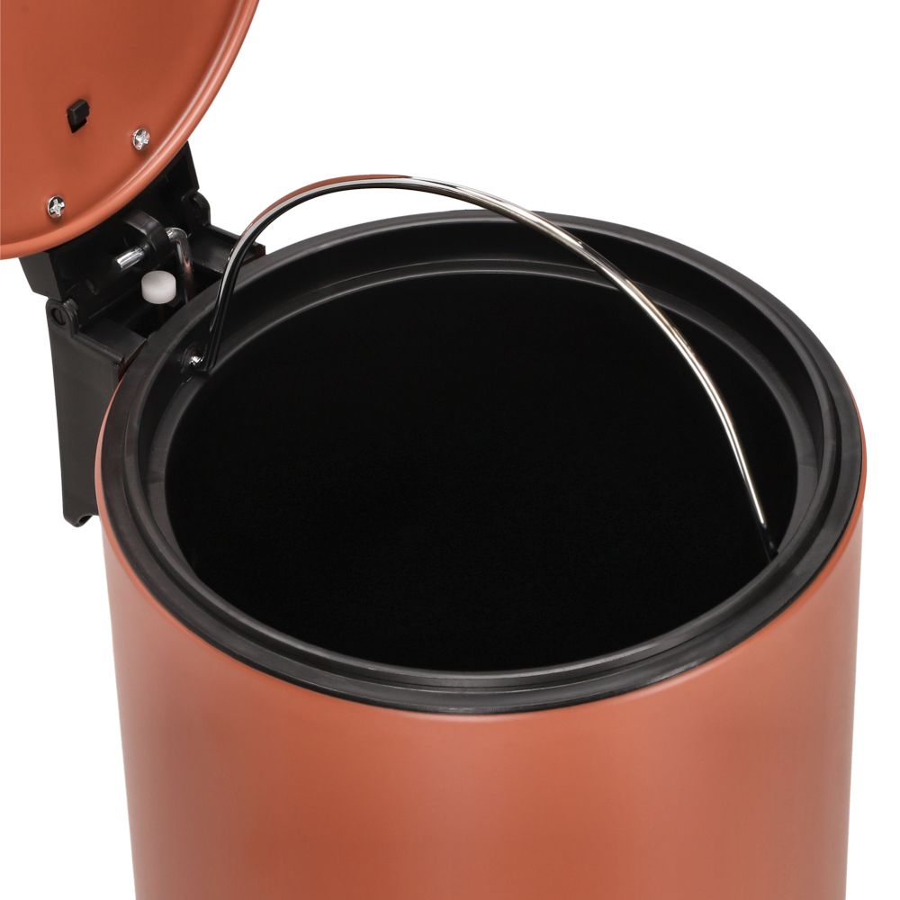 Bote de basura metálico con pedal 3 L