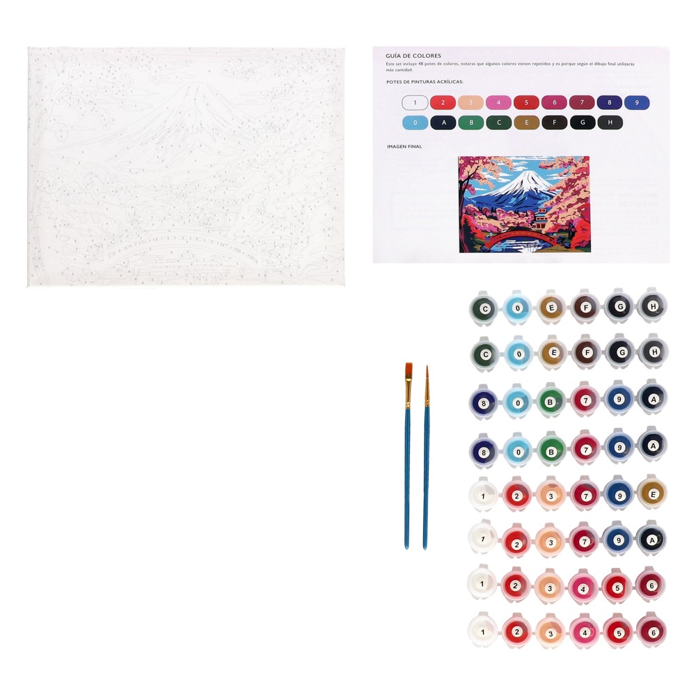 Set de bastidor y materiales para pintar 40x30 cm