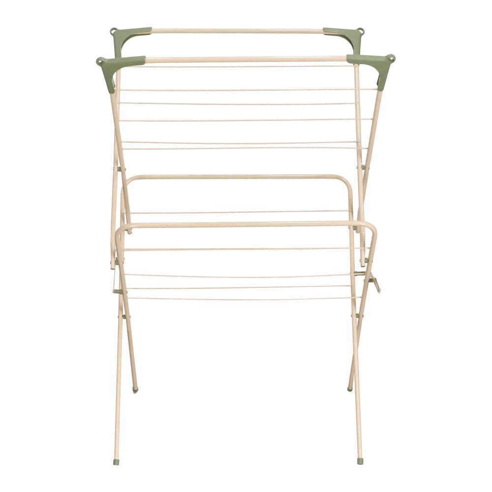 Tendedero metálico plegable de piso 63.7x47x100 cm