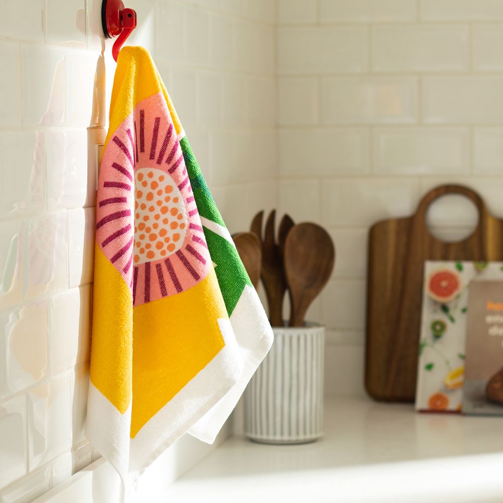 Paño de cocina velour con diseño