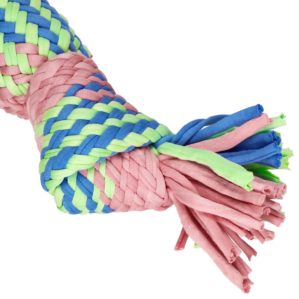 Juguete textil de algodón tejido grande diámetro 9x34 cm