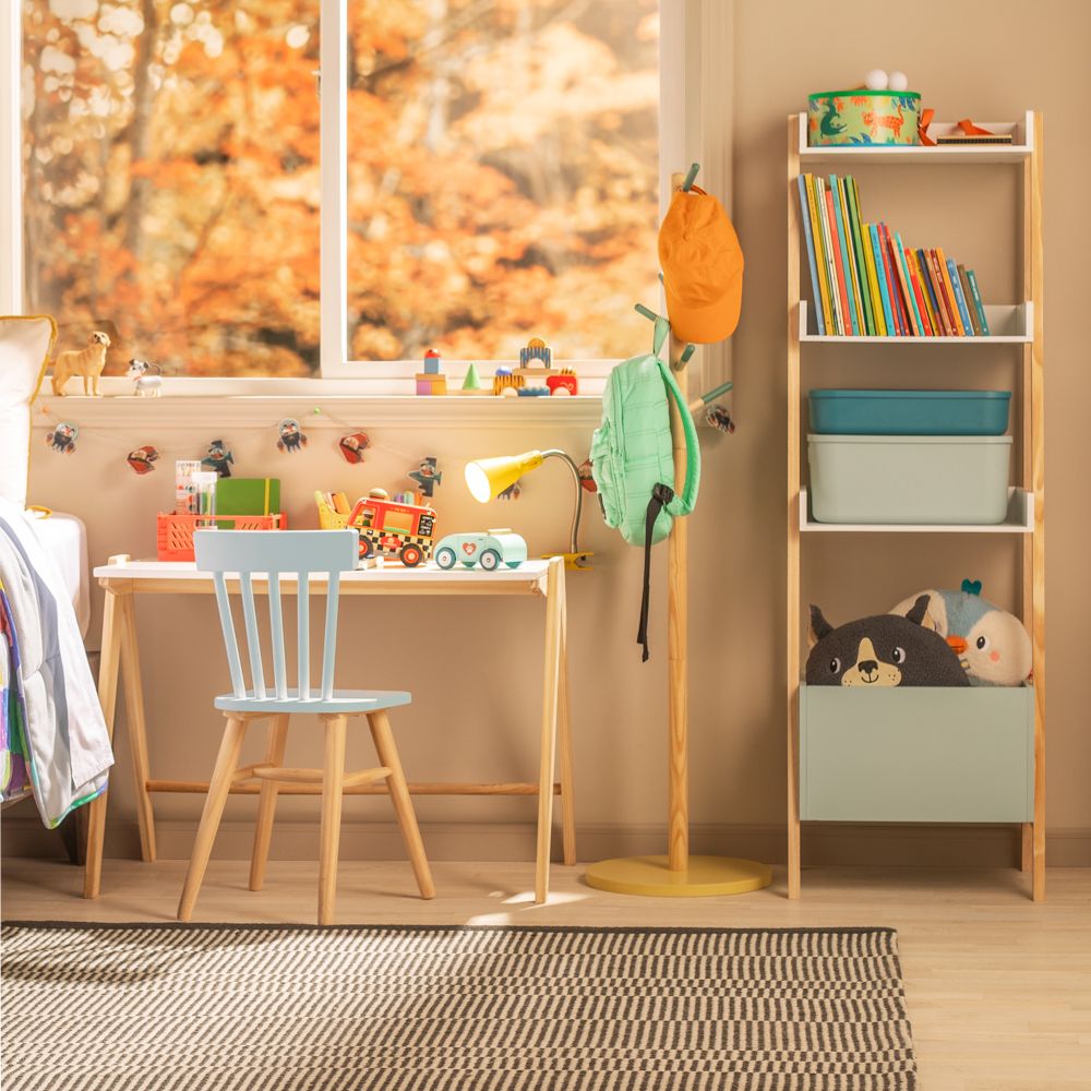 Silla de madera escolar 30x30x66 cm