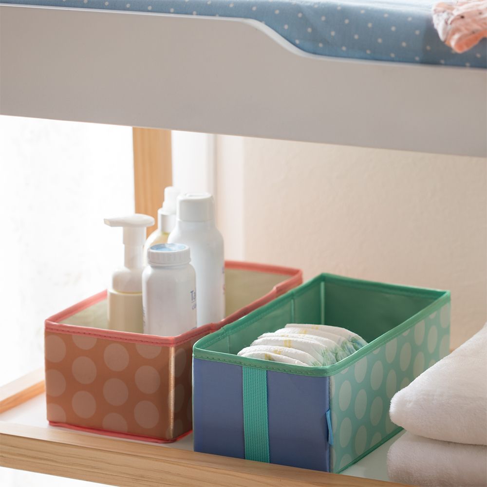 Caja Organizadora Verde Interior Plegable 14x28x11 cm