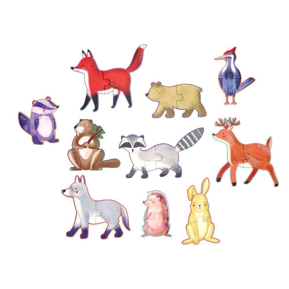 Rompecabezas de 10 animales