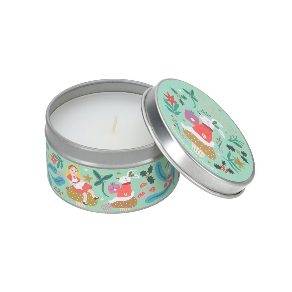 Vela de navidad naranja dulce y canela 6.5x4 cm