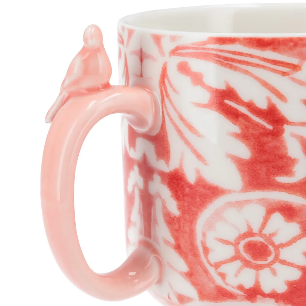 Taza cerámica con asa pajarito
