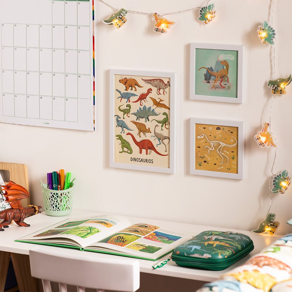 Set de 3 cuadros decorativos infantiles 60x60x18cm