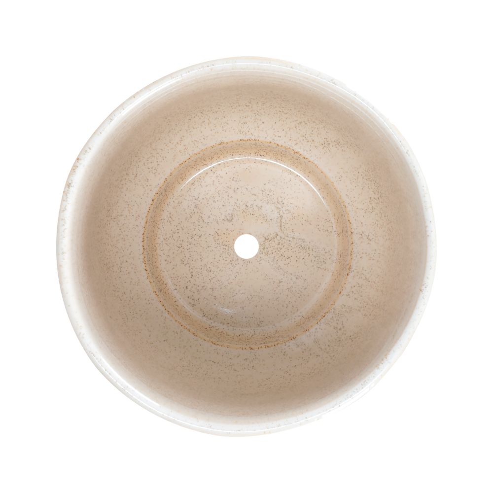 Maceta de cerámica crudo 18.6x18 cm